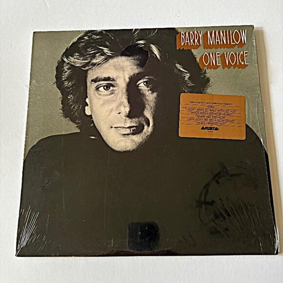 BARRY MANILOW - ONE VOICE - VINYL LP - Arista Al-9505 still in shrink!  Must see - Picture 1 of 8